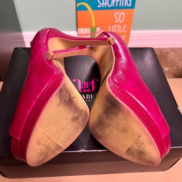 Pink Peep Toe Pumps - Picture 8 of 8